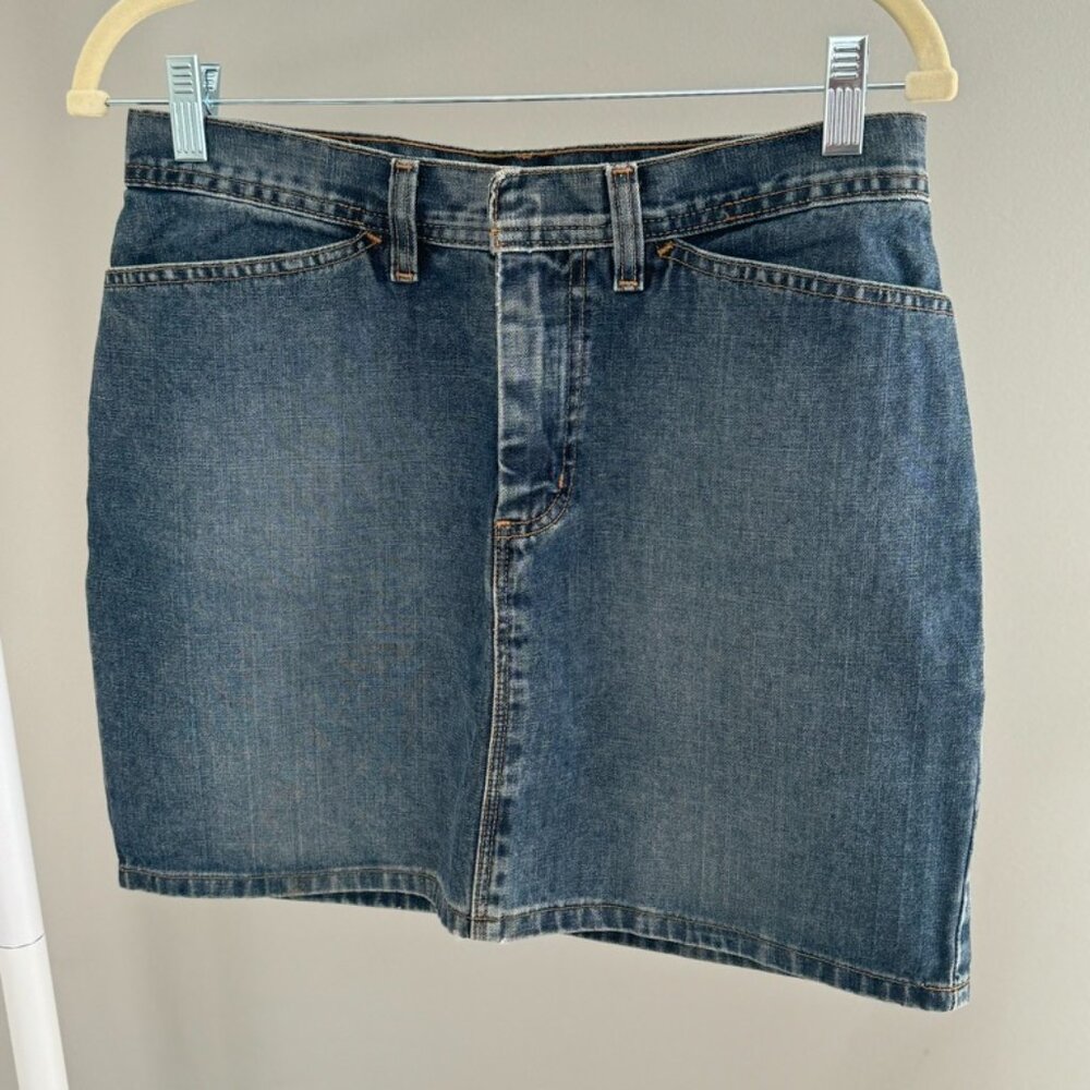 Club Monaco Denim Mini Skirt